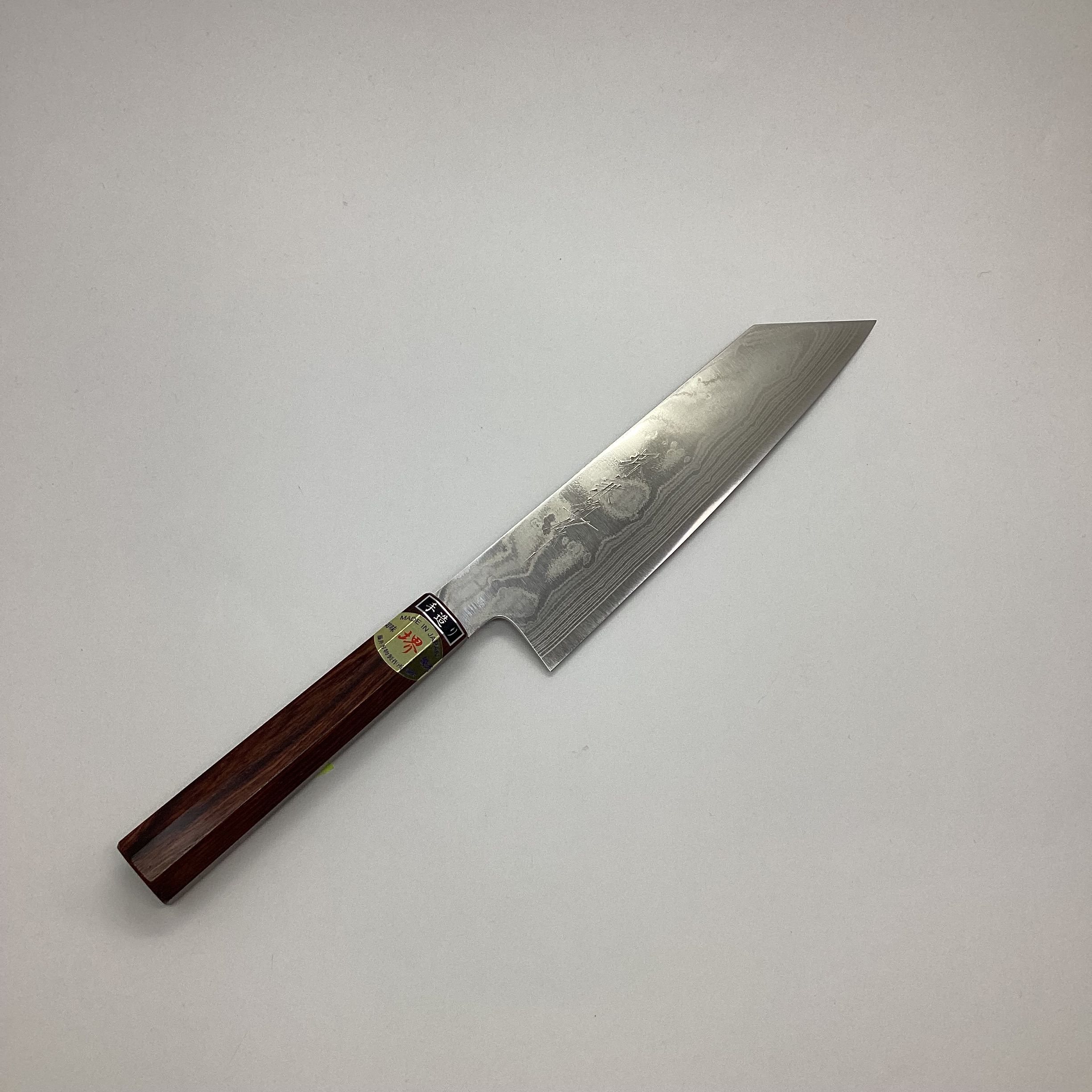 藤井刃物製作所】10 堺兼近作 10A ニッケルダマスカス 切付牛刀210mm