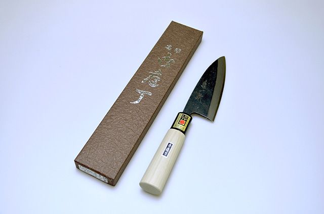 堺 忠義 作 三徳包丁 三層鋼 手作り彫刻入り 楽天市場】堺忠義作 三徳