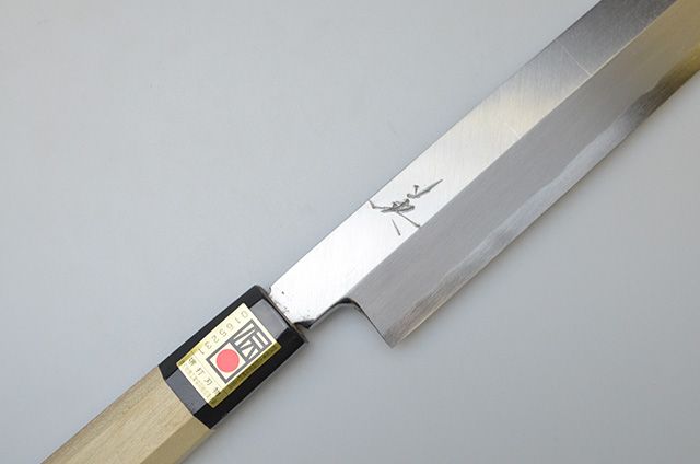山本刃剣】35 英 青一 柳刃包丁300mm サヤ付|堺伝匠館オンライン 山本刃剣】35 英 青一 柳刃包丁300mm サヤ付|堺伝匠館オンライン